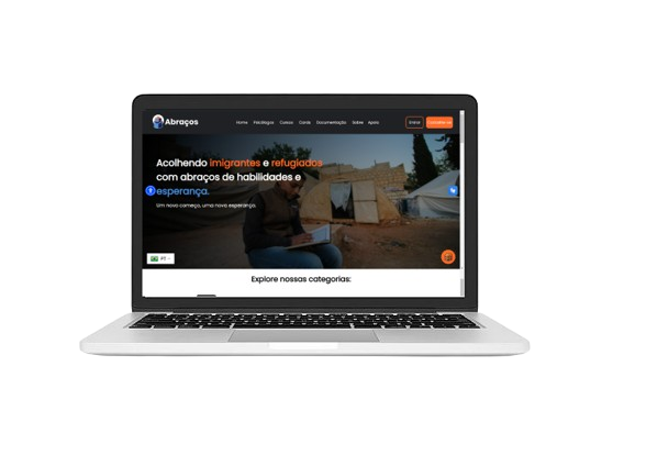 Ilustração do site Abraços